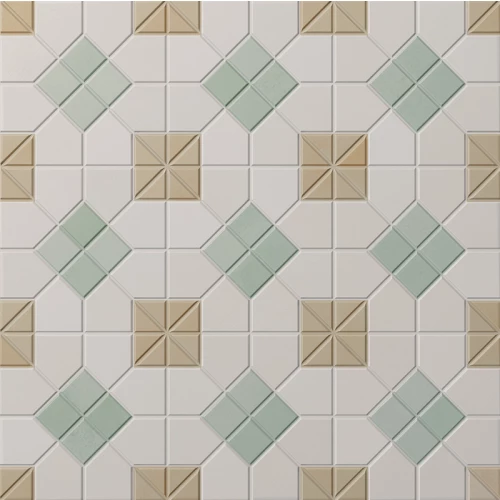 Керамогранит WOW Тессера Суит Она / Tesserae Suit Ona матовый белый 127477 28х28 см