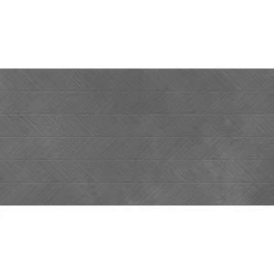 Керамогранит LCM Невел темно-серый зип / Nevel Graphite Zip матовый карвинг 60120NEV17M 120х60 см