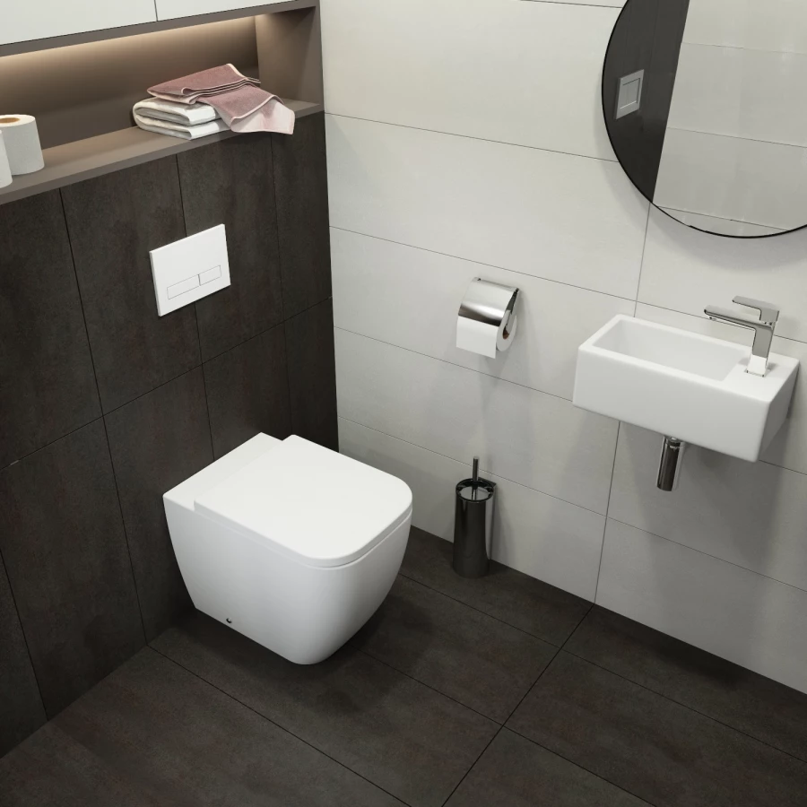 Комплект бачка скрытого монтажа для приставного унитаза Lavinia Boho Relfix 77030025 (комплект 2 в 1)