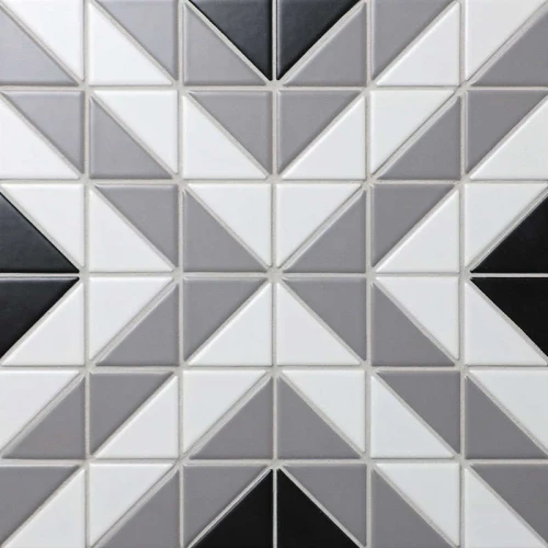 Керамическая мозаика Starmosaic Cube Grey 27,5х27,5 см