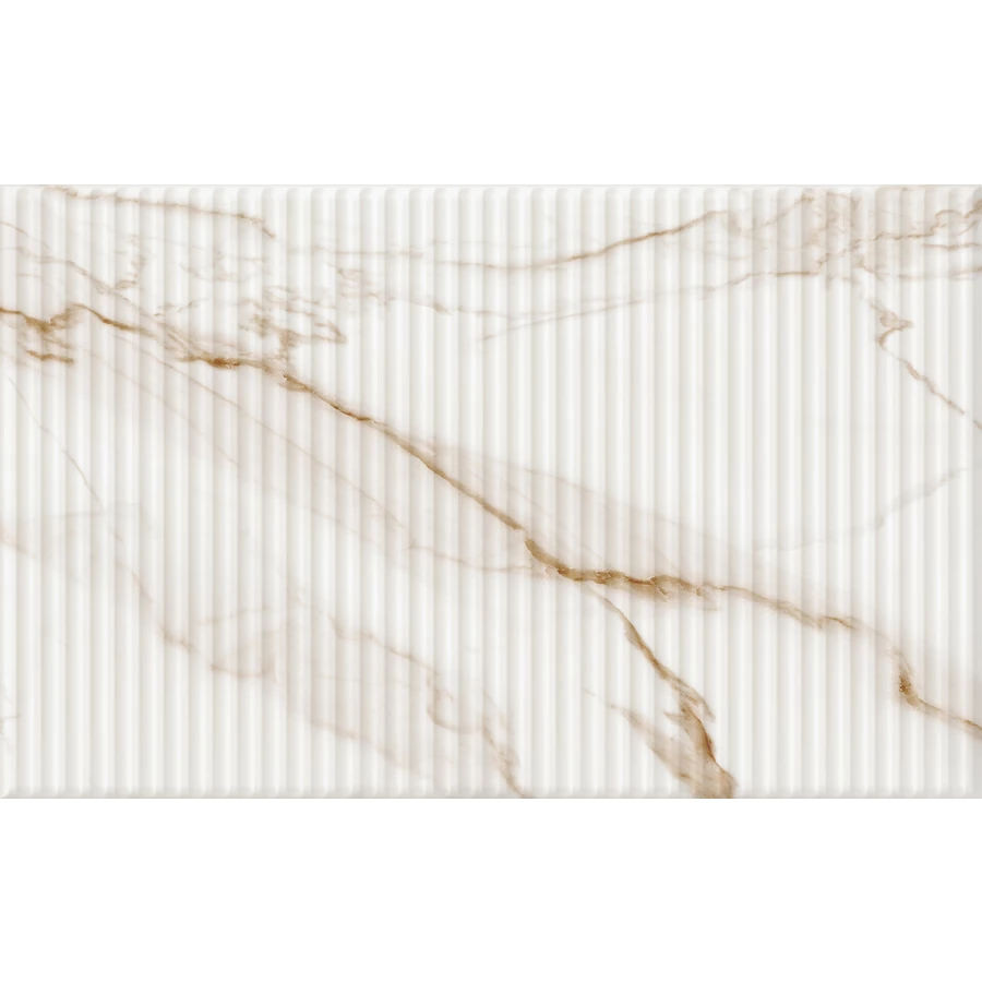 Плитка настенная Gracia Ceramica Капелла низ 02 глянцевая белая 010100001555 40х25 см