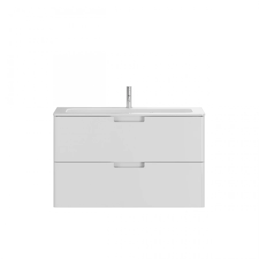 Тумба с раковиной Creto Bravo White 22-BrW100 100 см