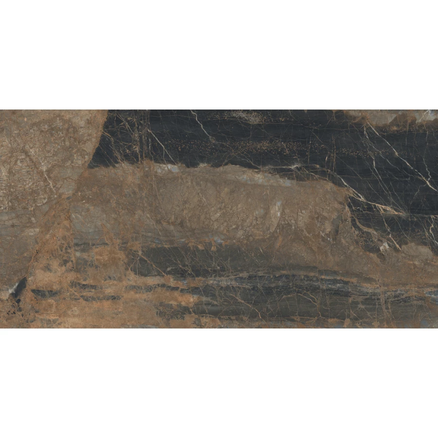Керамогранит Laparet Lunar Marron матовый+гл.чернила коричневый 160х80 см