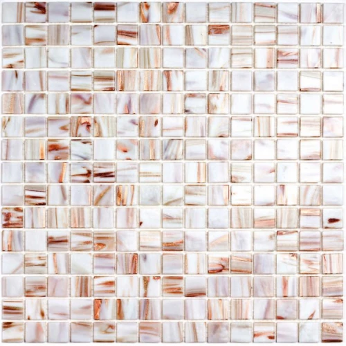 Мозаика Bonaparte Стеклянная мозаика Queen 20х20 глянцевая белая 32,7х32,7 см