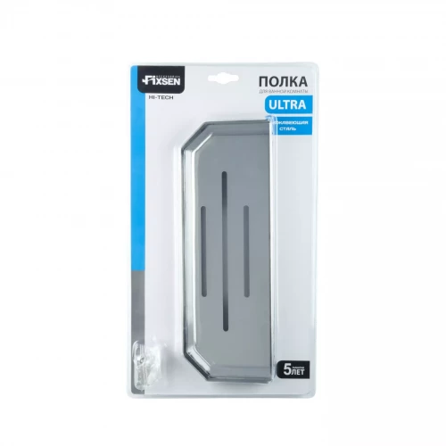 Полка Fixsen Hi-Tech прямоугольная одноэтажная хром FX-843