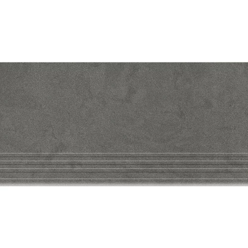 Керамогранит Керамика Будущего Ступень Амба графит мат. насечки MR 60х30 см