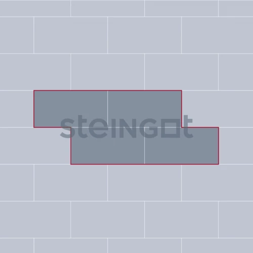 Тротуарная плитка Steingot Плита 60*30 Белый гранит / Bianco Nero 25879 100 мм