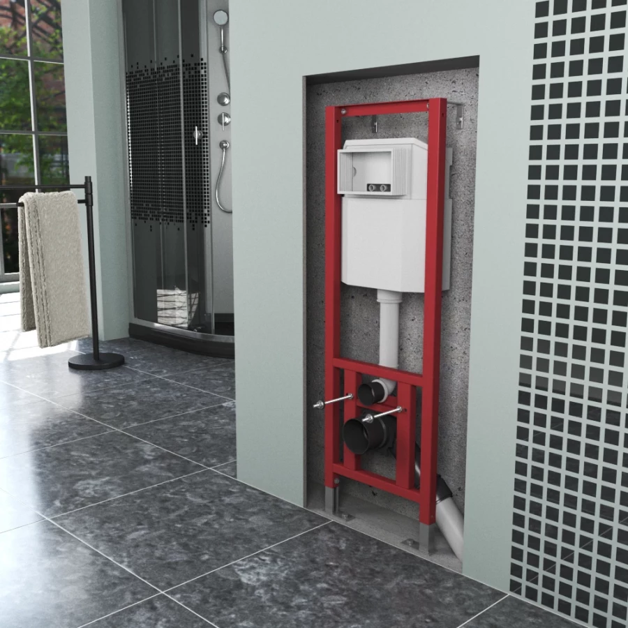 Инсталляция D&K с черной клавишей DI8540116 40x16.5x116 см