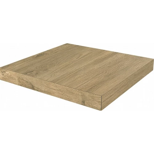 Ступень угловая левая клееная из керамогранита Kerama Marazzi Сальветти матовая бежевая SG506600R/GCS 33х33 см