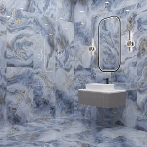 Керамогранит Neodom Luxury Arabesque Blue Polished голубой N20354 120x60 см