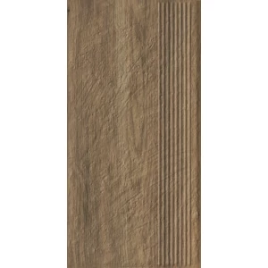 Ступень Paradyz Carrizo Wood Stopnica Prosta Struktura Mat B1a матовая коричневая 60х30 см