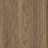 Ступень Paradyz Carrizo Wood Stopnica Prosta Struktura Mat B1a матовая коричневая 60х30 см