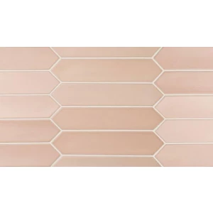 Плитка настенная Equipe Lanse Rose 27490 глазурованный матовый розовый 25*5 см