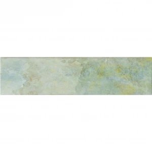 Плитка настенная Smile Tile Тропикана Аqуа Зеленый / Tropicana Aqua Green глянцевая сине-зеленая 97384262 30х7,5 см