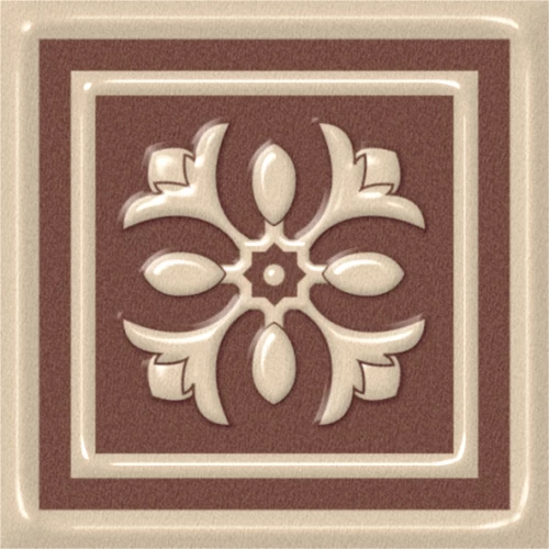 Декоративная вставка Estima Декоративная вставка Venezia Beige неполированная 38628 5,8x5,8x0,7 см