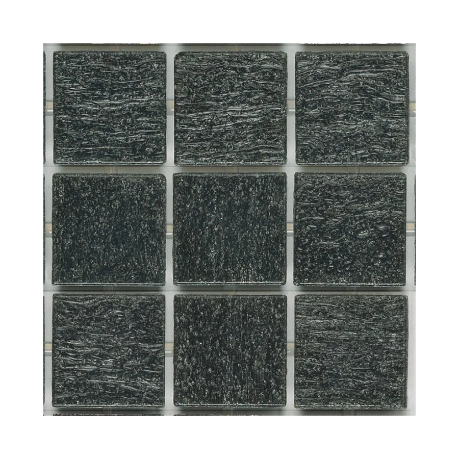 Мозаика стеклянная Trend Vitreo 155 тон 1 на бумаге 2x2 глянцевая черный 155**-1 31,6х31,6 см