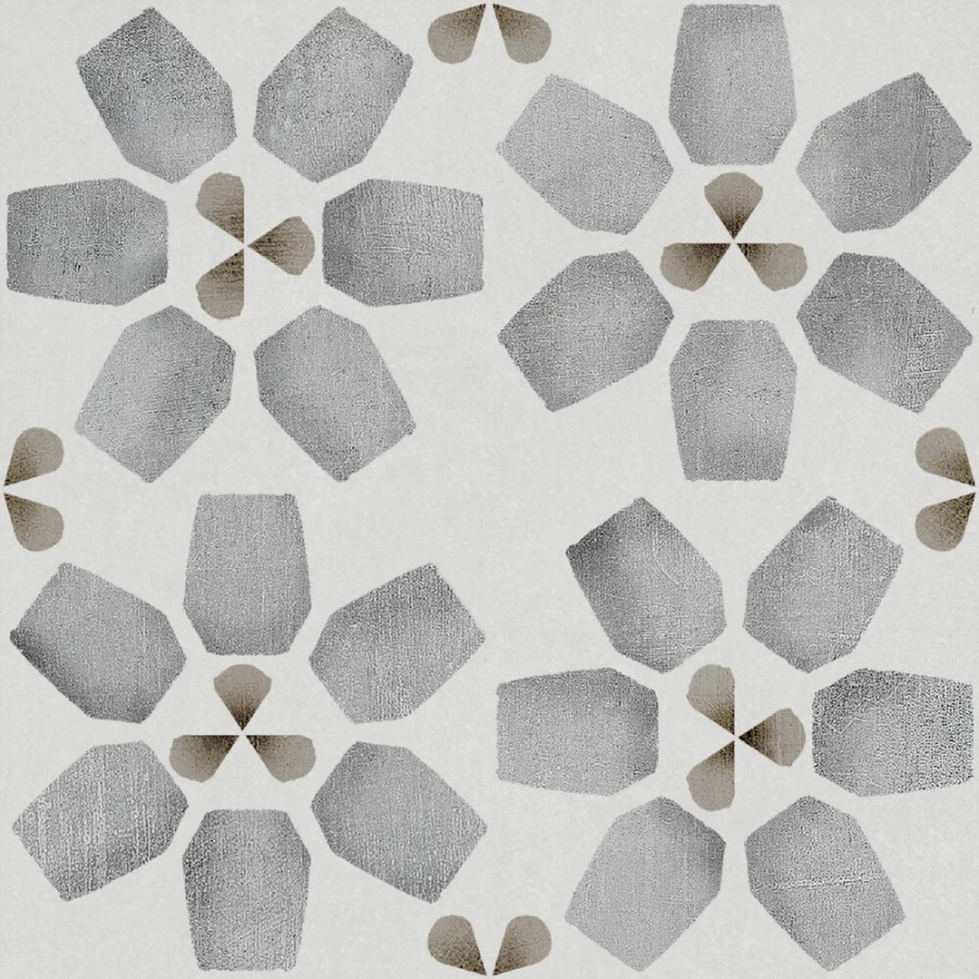 Керамогранит Harmony Peronda Dakar Palm матовый серый 3356237717 12,3х12,3 см