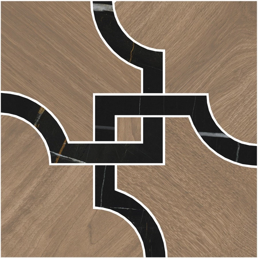 Декор Kerama Marazzi Монтиони 1 матовый коричневый ID133 30x30 см