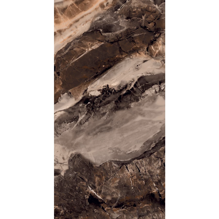 Керамогранит Arcadia Ceramica Monaco Brown High Gloss коричневый HG2012-A 120х60 см