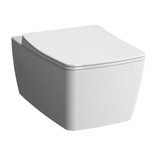 Комплект Vitra Metropole унитаз подвесной безободковый с тонким сиденьем МЛ инсталляция панель смыва матовый хром 9820B003-7201