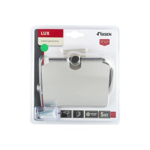 Держатель Fixsen Lux Satin для бумагис крышкой сатин FX-16010