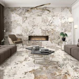 Керамогранит Neodom Luxury Patagonia Polished глянцевый серый N20637 160х80 см