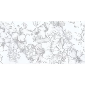 Плитка настенная Azori Carrara Flowers 00-00108694 63х31,5 см