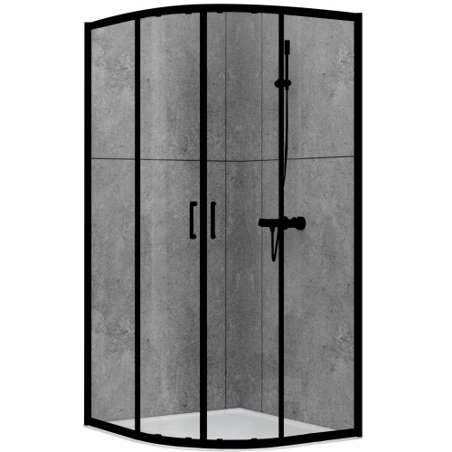 Душевой уголок ABBER Schwarzer Diamant AG01090B 90х90х190 см