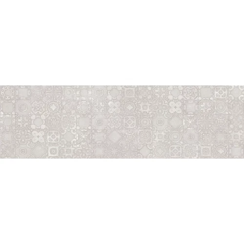 Плитка настенная Sina Tile Evan Flower Grey 3158 матовая серая 100х30 см
