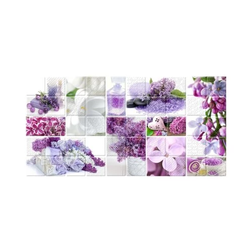 Декор Belleza Арома Сирень 04-01-1-10-04-51-693-3 лиловый 25х50 см