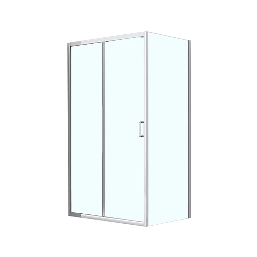 Душевое ограждение Azario Alton без поддона прозрачное стекло 6 мм цвет профиля серебро AZ-NAC1131 L 1200 120х80х200 см