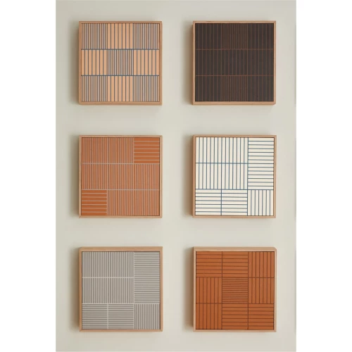 Керамогранит Mutina Фринге Антхраците Болд / Fringe Anthracite Bold матовый черный MAFB04 12,3х12,3 см
