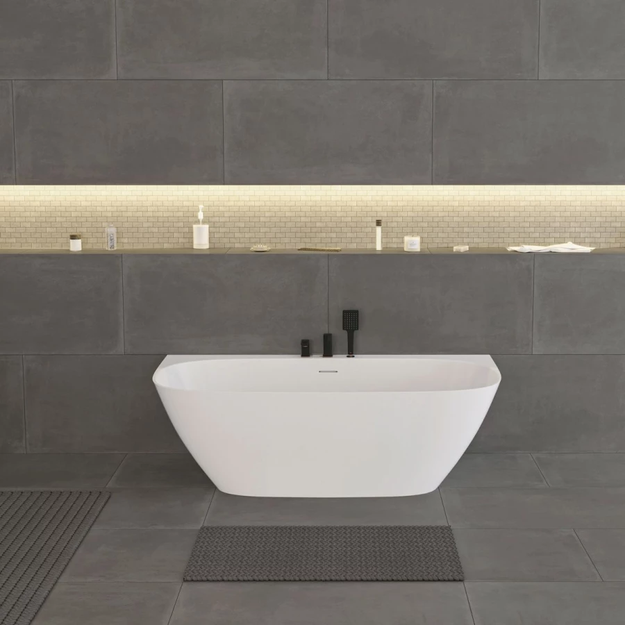 Керамогранит Neodom Concept Concrete Dark Matt матовый темно-серый N12542 120x60 см