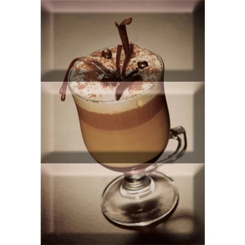 Декор Absolut Keramika Monocolor Biselado Composicion Coffee Capuccino Negro ABC0000073 30х20 см