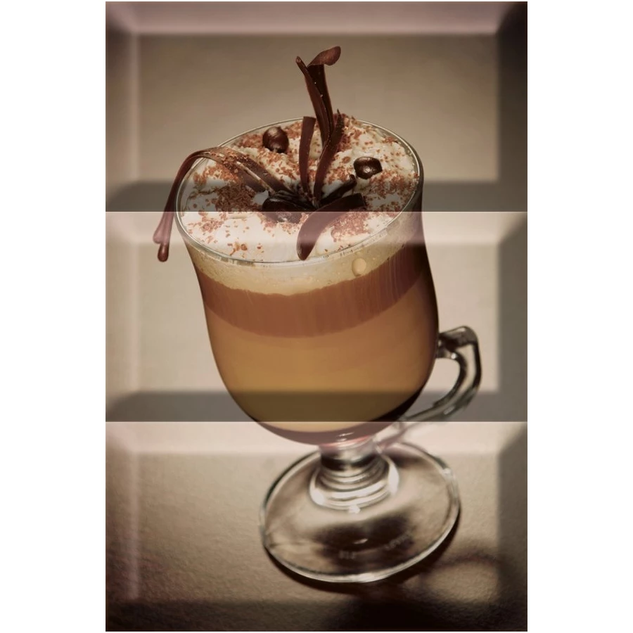 Декор Absolut Keramika Monocolor Biselado Composicion Coffee Capuccino Negro ABC0000073 30х20 см