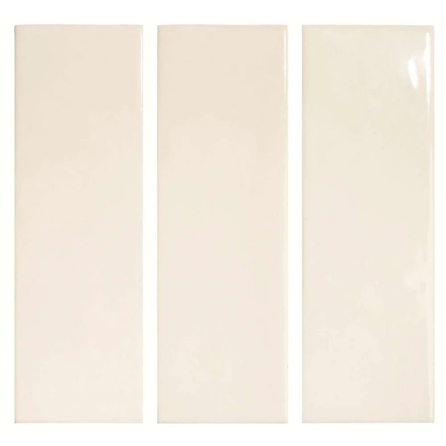 Плитка настенная DNA Tiles Calema White Gloss глянцевая белая 136305 16х5,2 см