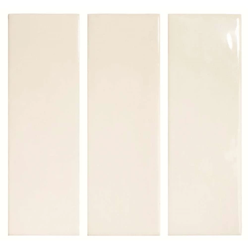 Плитка настенная DNA Tiles Calema White Gloss глянцевая белая 136305 16х5,2 см
