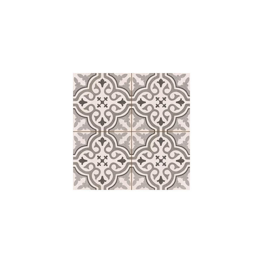 Плитка напольная Kerlife Hydraulic Grace Silver KRLH00007, 1.42 м2, 45х45 см