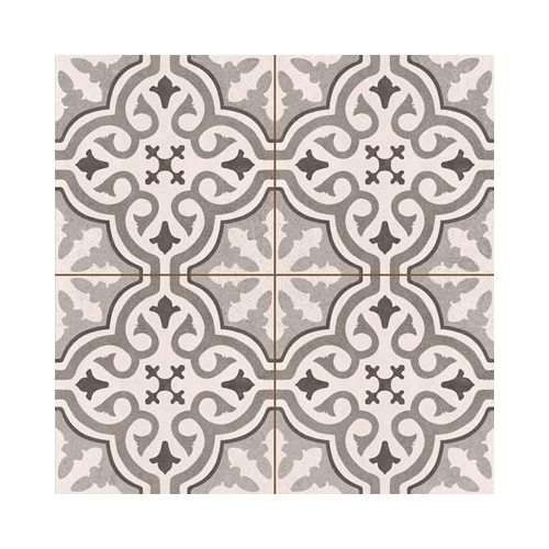 Плитка напольная Kerlife Hydraulic Grace Silver KRLH00007, 1.42 м2, 45х45 см