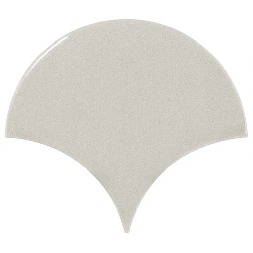 Плитка настенная Equipe Scale Fan Light Grey глазурованный глянцевый 10.6x12 см