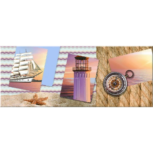 Декор Azori Variete Blue Voyage 3 50,5x20,1 