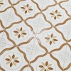 Керамогранит Harmony Peronda Llevant Clay Petals LT матовый бело-коричневый 3386040462 22,3х22,3 см