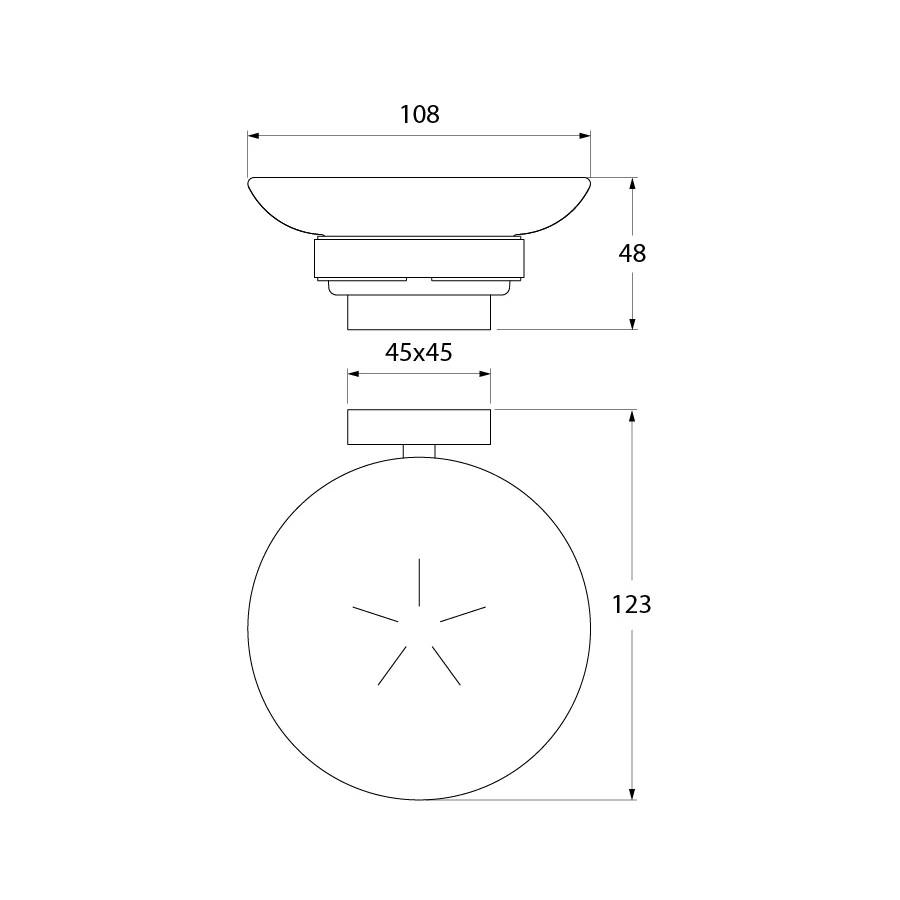 Мыльница Iddis Edifice матовое стекло латунь EDIMBG0i42 10,8х4,8 см