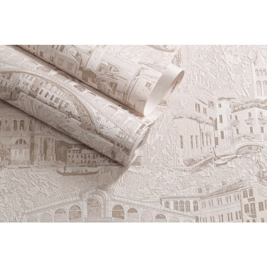 Обои флизелиновые Palitra Home HomeColor Serra бежевые HC31051-21 1,06х10,05 м