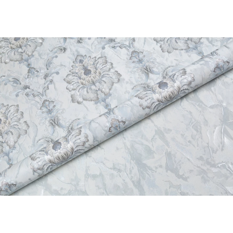 Обои флизелиновые Palitra Life Bergamo Палитра голубые PL72288-17 1,06х10,05 м