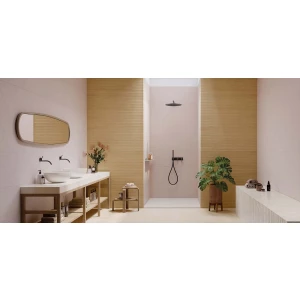 Плитка настенная Rondine Brio Malva Ret матовая розовая J93828 100х33,3 см