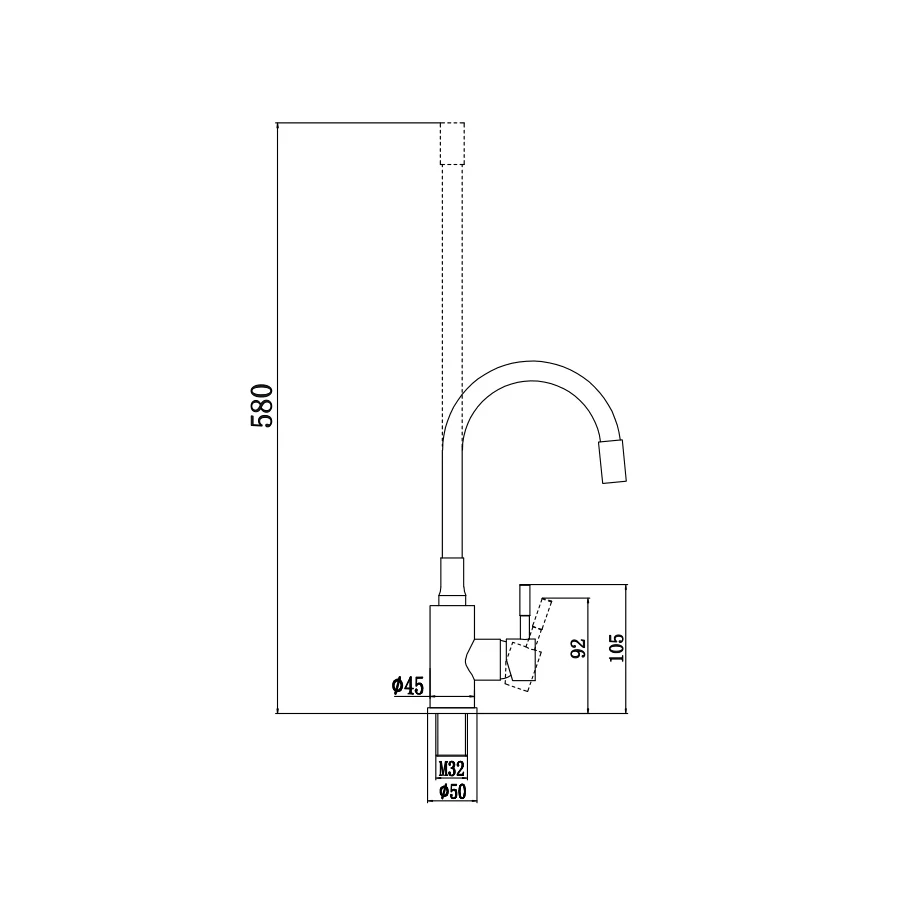 Смеситель для кухонной мойки Fmark сатин FS26729-12