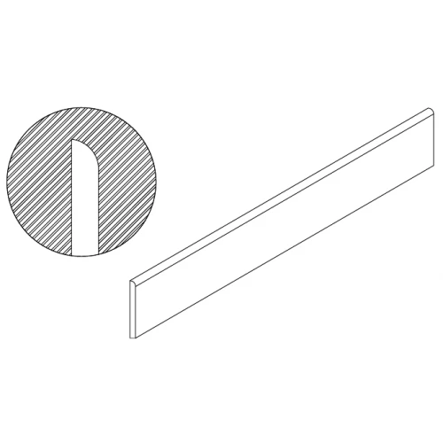 Плинтус ТехноАрт керамогранит РП0 фаска 1/4 окружности многоцветный 100х20-5 см