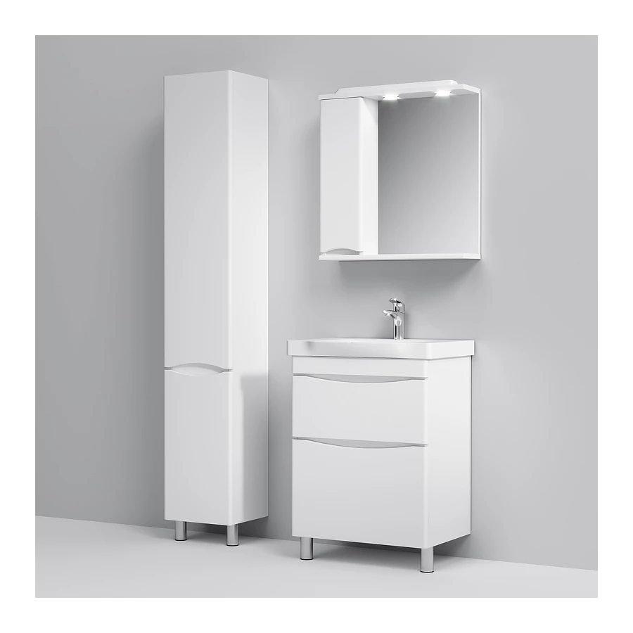 База под раковину Am Pm Like напольная 2 ящика белый глянец M80FSX0652WG 65 см