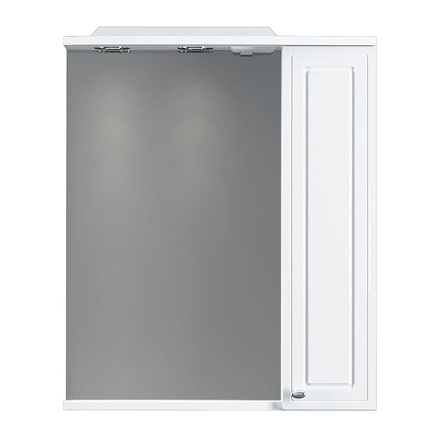 Зеркальный шкаф с подсветкой Damixa Palace One правый белый глянец M41MPR0601WG 60 см